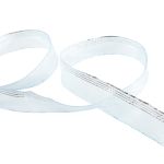 Лента капроновая (органза) 20.0 мм / 25 метров, 088 небесно-голубой/серебро, Blitz ORT-20