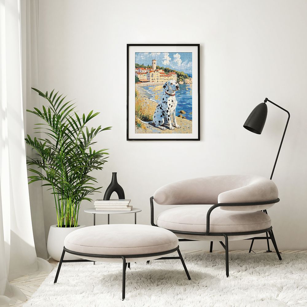 Пазл 1000 элементов, PZL-1000/84 Далматинец на море, Фрея