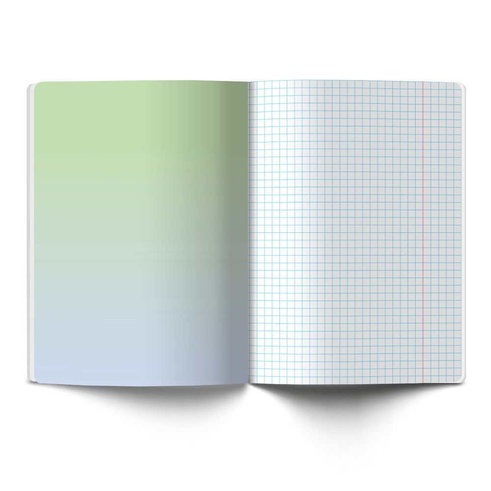 Тетрадь ученическая общая, софт-тач ламинация + выборочный лак, цветной запечатанный форзац, A5+ 48 л. на скобе 65 г/м², белизна 100 %, 10 шт, клетка, 00995 Кружева, Светоч 48Т14