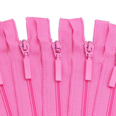 Молния спираль (витая) Arta Т5 (5 мм) 1 зам., разъем., 50 см, цв. 515 розовый, уп.5 шт