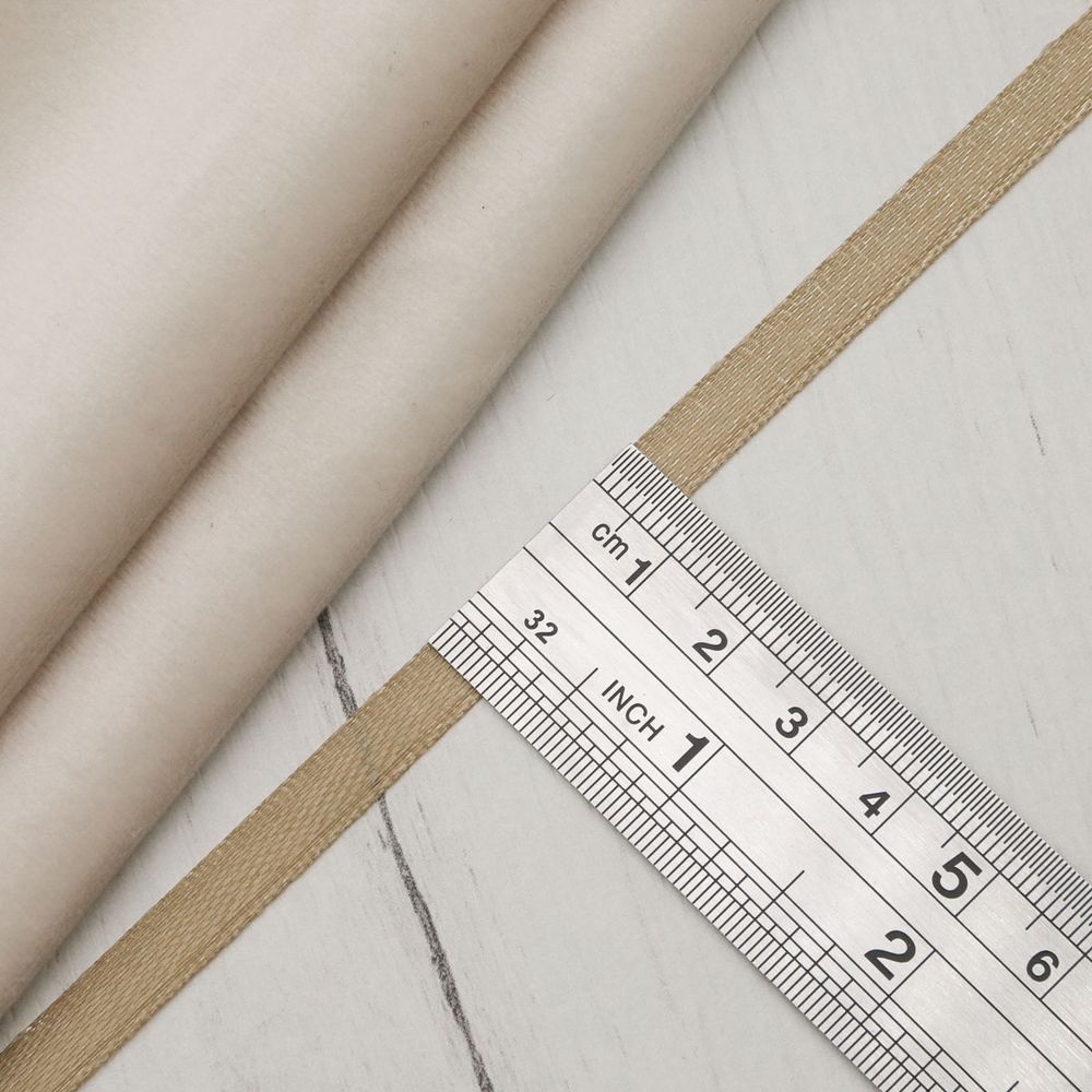 Лента атласная 1-сторонняя 6.0 мм / 22.86±1 метров, 069 т.бежевый, Globus