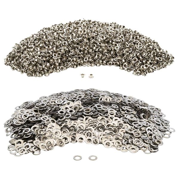 Люверсы металл ⌀_6.0 мм (внутр.), h6.42 мм (внутр.), №4, металл, New Star, никель, уп.≈5000 шт