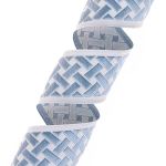 Лента (тесьма) жаккардовая 35.0 мм / 10±0.5 метров, бордюр Плетеный орнамент 35274 V5 джинс