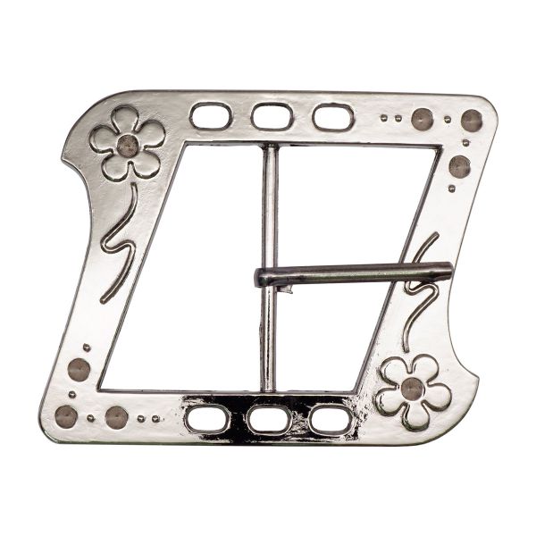 Пряжка ременная металл 4х7 см, цв. чер.никель