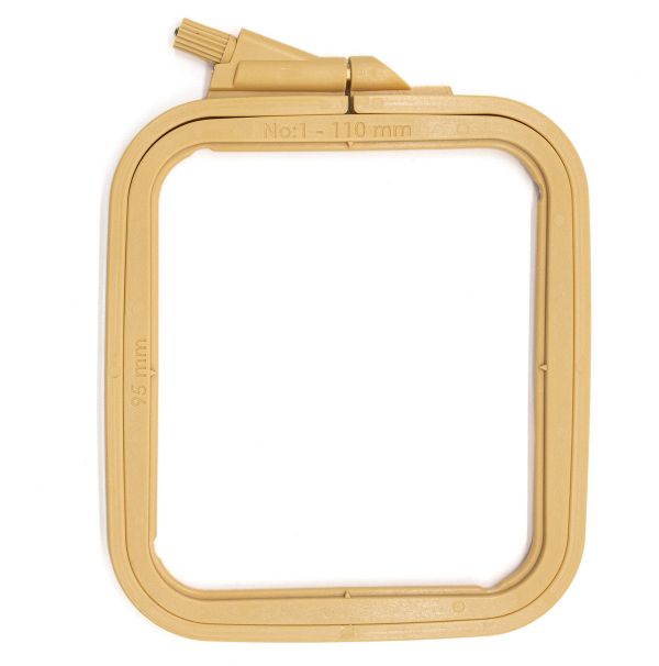 Пяльца пластиковые квадратные с винтом 9,5х11см Nurge Hobby, 170-11