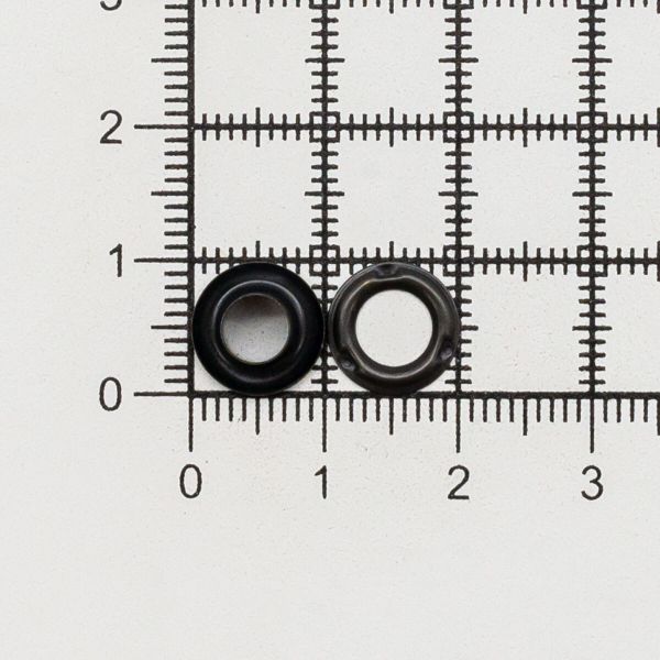 Люверсы металл ⌀_4.87 мм (внутр.), h5.66 мм (внутр.), №3, сталь, New Star, оксид, уп≈5000 шт