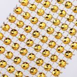 Лента со стразами 40 мм / 9.14 метров, TBY.1405 цв.золото