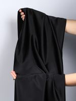 Атлас стрейч для нижнего белья 107 г/м², 125 см / 25 метров, 0180 цв.черный