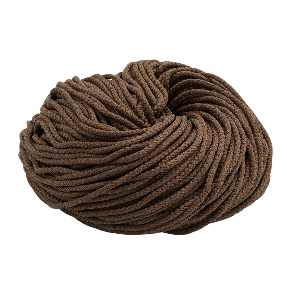 Шнур плетеный ⌀4.0-5.0 мм / 100 метров, 034 т.бежевый