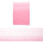 Кружево капроновое широкое 127 мм / 3.4 м (±4 см) 0574-5002, А549 розовый