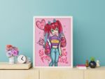 Картина по номерам Фрея PKZ/PM-066, Яркая анимешка, (на картоне) 40х30 см