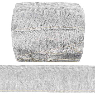 Бахрома отделочная 85.0 мм / 25 метров, металлизированная серебро