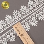 Кружево гипюр (плетёное) 38 мм, TBY.C01330B, теплый белый, 13.71м, Kruzhevo