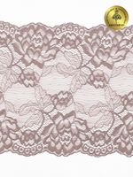 Кружево эластичное (стрейч) L838 180мм цв.10 капучино, 25м, Kruzhevo