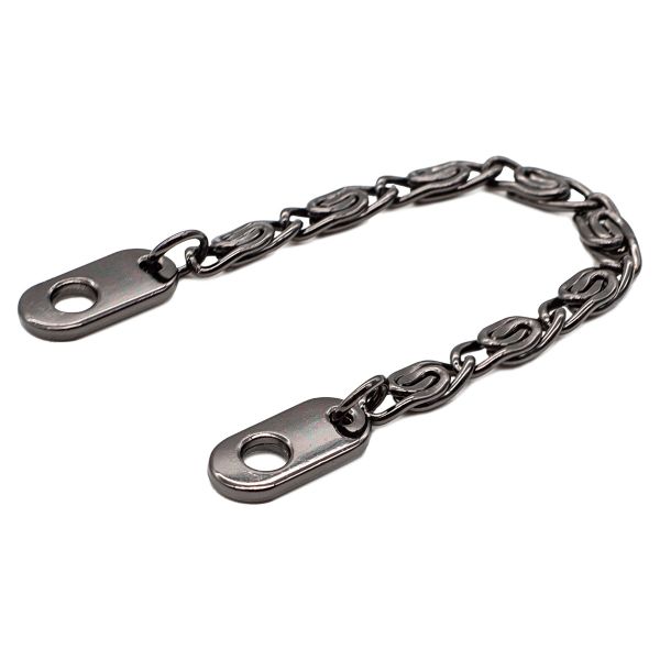 Вешалка-цепочка для одежды 110х5 мм, чер.никель, 10 шт