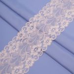 Кружево бельевое эластичное 150 мм / 3.4 метра, цвет молочный