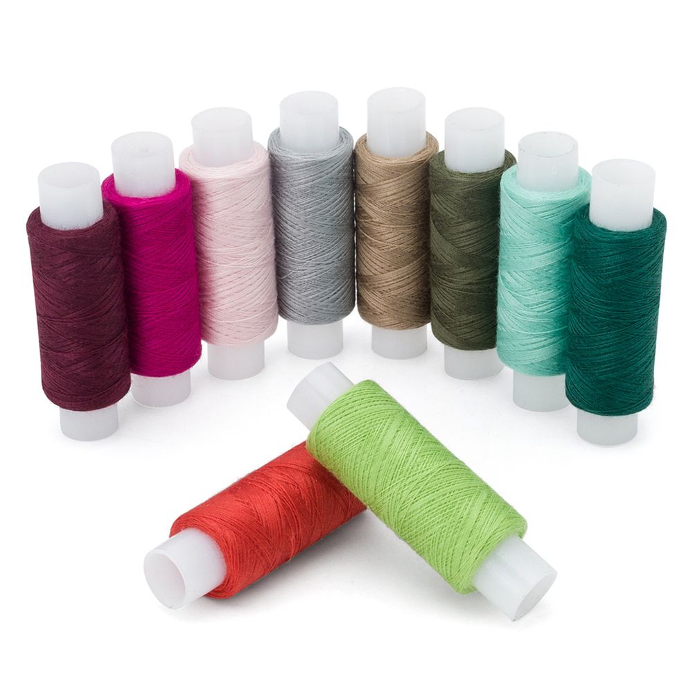 Швейные нитки (набор) 50/2, 200м, ассорти №185, 10 кат., Astra&amp;Craft