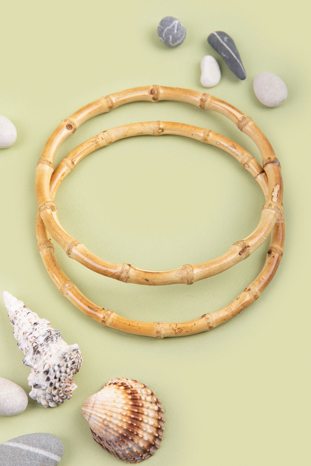 Ручки для сумки 15 см, 2 шт, бамбук, Gamma