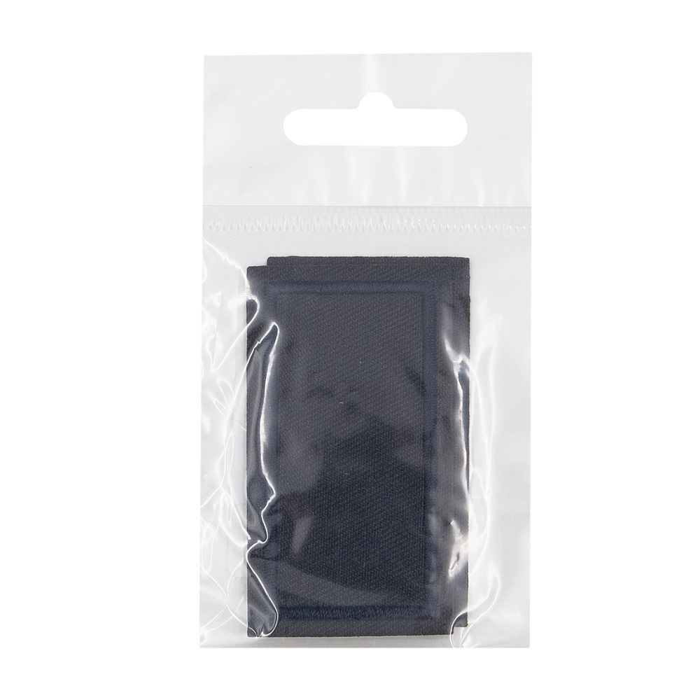 Термоаппликация прямоугольная, джинс, 65х35 мм (синий (blue)), LA429, 2 шт