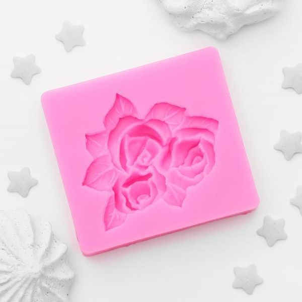 Молд 5,5х5 см, Букет роз