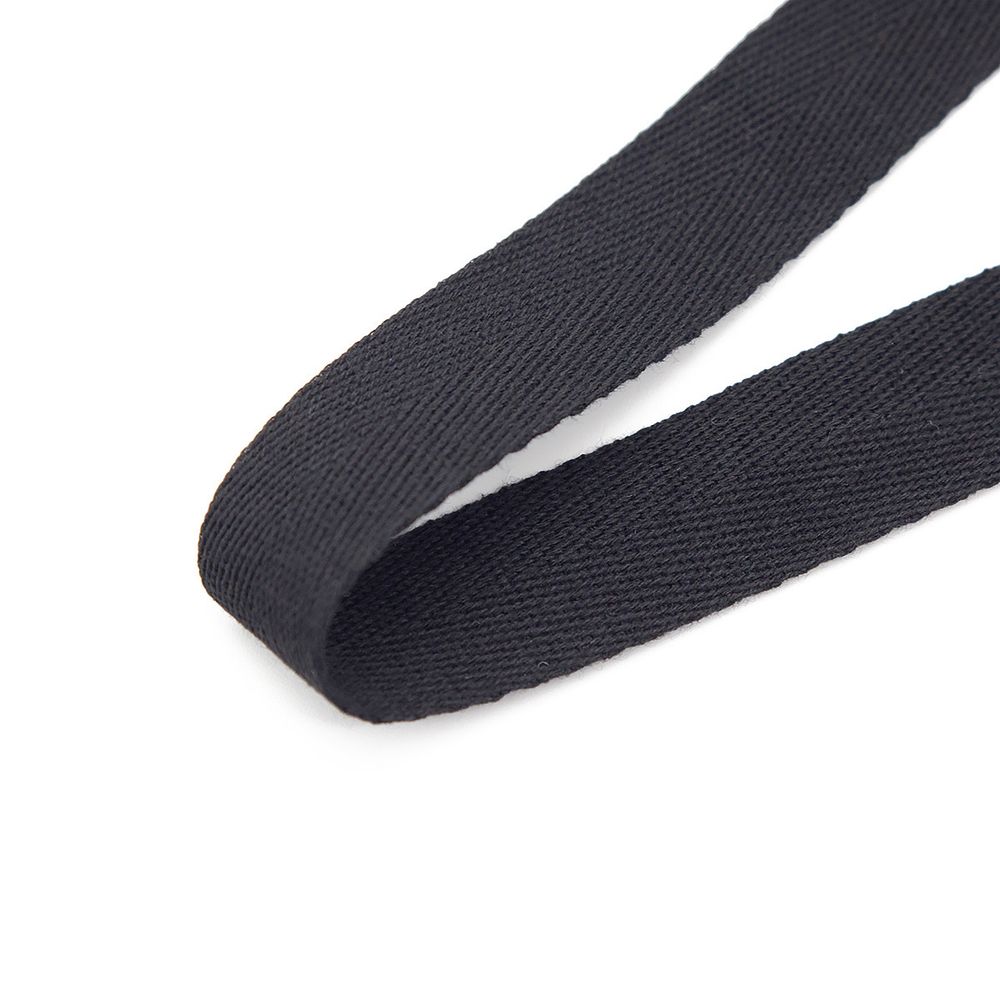 Тесьма (лента) киперная п/э+виск. 22 мм / 50 метров, 07-1019 (10 черный)