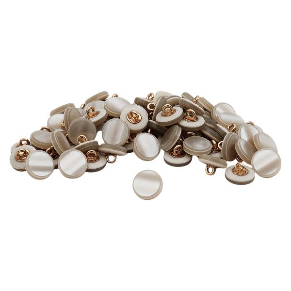 Пуговицы на ножке 18L (11мм), пластик (col.14 св.серый), CN_2841, 72 шт