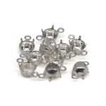 Цап для стразов пришивной, 5 мм, 10 шт/упак, Astra&Craft (серебро) 4AR2046