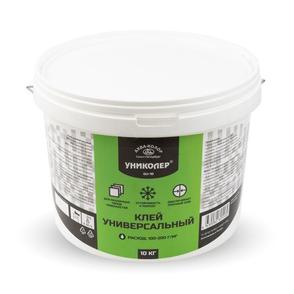 Клей универсальный GU-10, 10 кг, Униколер, GU-10