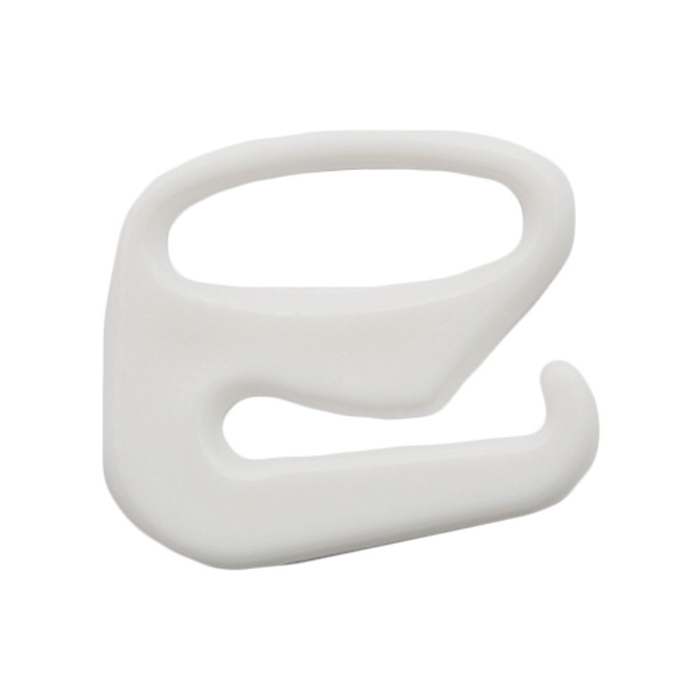 Крючки для бюстгальтера пластик 10.0 мм, 100 шт, белый, S090735