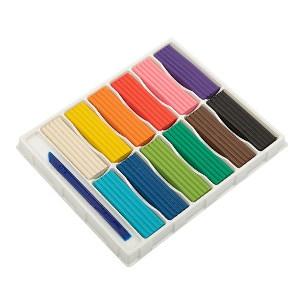 Пластилин классический 240 г, 12 цв, Лео LPMC-0112