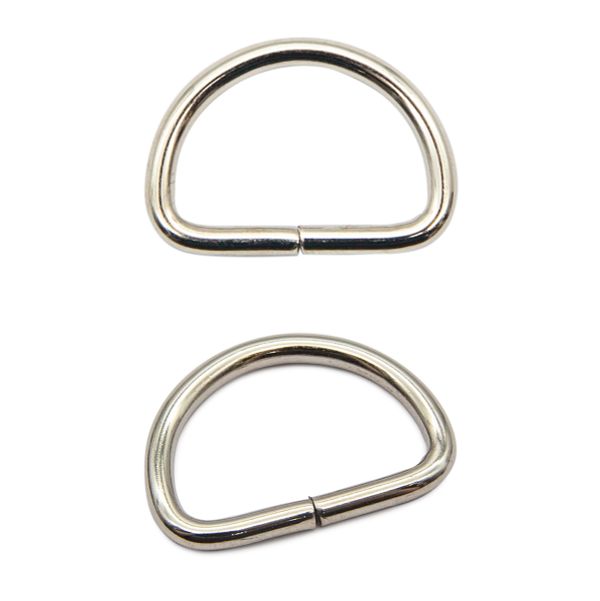 Полукольцо сварное металл внутр. 20 мм (внешн. 25х18 мм, ⌀2.5 мм), 100 шт, никель, 816B-113