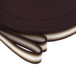 Стропа (ременная лента) 30 мм / 50 метров, с принтом 2-сторонняя, 1224 белый/бежевый/коричневый, 3Al361