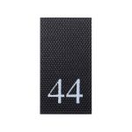 Этикетка-размерник 10х20мм, 100 шт/упак, черный фон/белый шрифт (MN) (44)