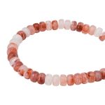 Бусины акрил 4х7 мм, 500 г, прозрач. в цвете, шайба, AD080 розовый кварц, (7748710)2460 , Astra&Craft