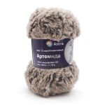 Пряжа Astra Premium (Астра Премиум) Артемида / уп.3 мот. по 100 г, 60 м, 15 серый/коричневый
