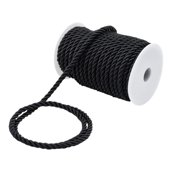 Шнур витой 8мм / 18,29м, 33 черный