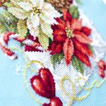 Набор для вышивания нитками Чудесная игла, С Рождеством, 17х22 см