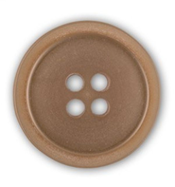 Пуговицы 4 прокола костюмные 20 мм, 24 шт, D128 грязно кремовый, Gamma OXG 0002