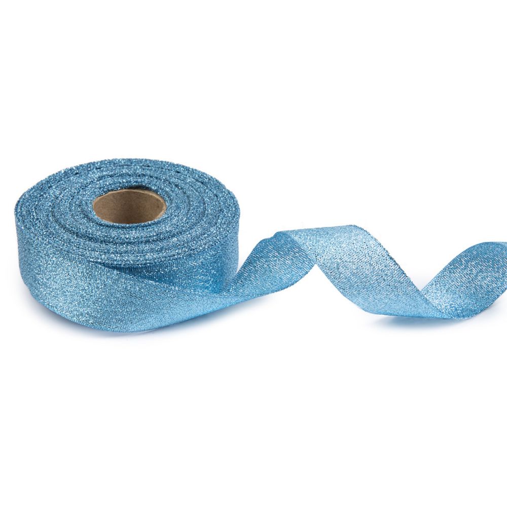 Лента металлизированная 19.0 мм / 25±1 метров, голубой, Blitz С3431Г17