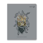 Комплект тетрадей со справочными материалами Архивариус, пластик.обл. 320мкм с тис.золот.фольгой. A5 48 л. 12 шт на скобе 65 г/м², белизна 100% 1 шт клетка/линия, 01889 12 предметов, Светоч Т300