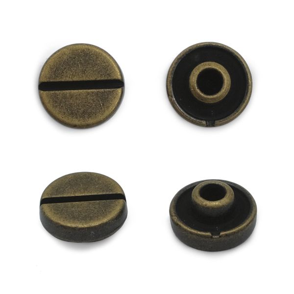 Хольнитены джинсовые ⌀9.5 мм, |БЕЗ ГВОЗДЯ|, BIG, латунь винт, 100 шт