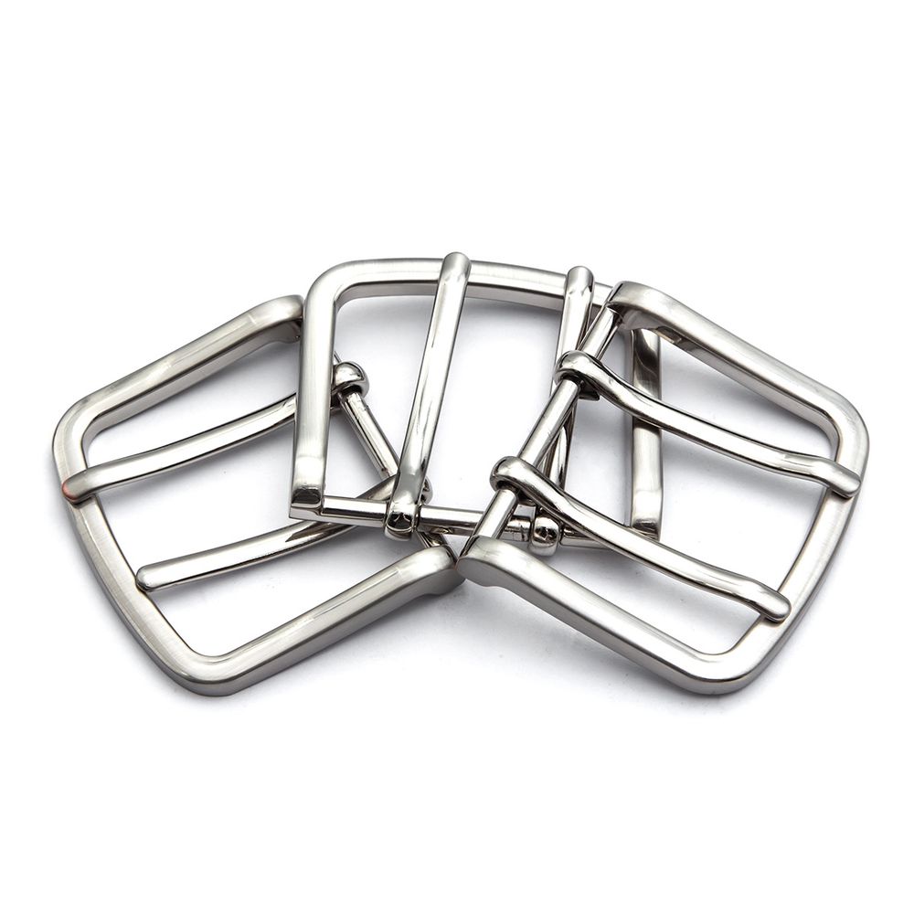 Пряжка ременная металл 45 мм, T.Silver, 3 шт