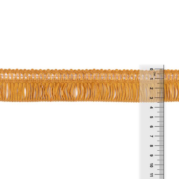 Бахрома отделочная 45.0 мм / 10 метров, с кистями, 112 золотистый, Gamma 555