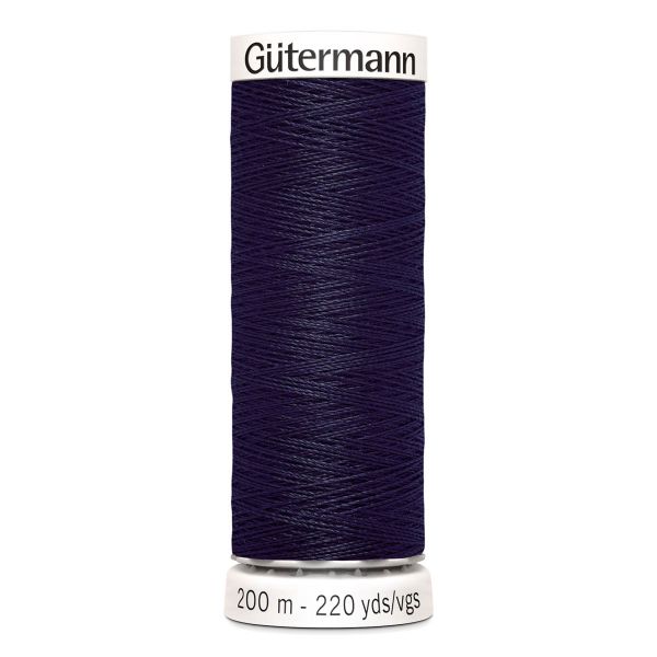 Нитки универсальные Gutermann Sew-all, 200м, 387 чернильно-черный, 5 катушек