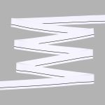 Резинка для мужских трусов и боксеров 35.0 мм / 25 метров, тканая мягкая, 24 г/м, белый/черный полоса