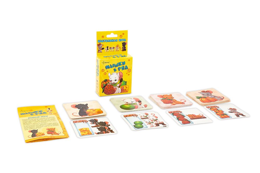 Игра настольная Мышки в ряд, Эврикус BG-12024
