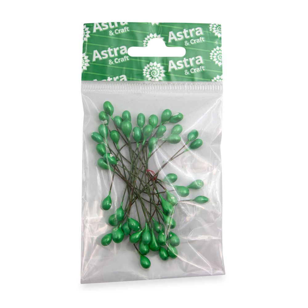 Тычинки для искусственных цветов 0,5х6см, вес 10гр. (12 зеленый), AR561