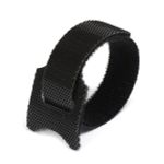 Лента контактная липучка (велкро) хомут 30 мм, 1,2 см, 100 шт, черный, кач."B" /TOS/