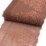 Кружево бельевое эластичное 175 мм / 13.72 м, коричневый