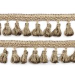 Бахрома отделочная 50.0 мм / 10 метров, с кистями 107 т.бежевый